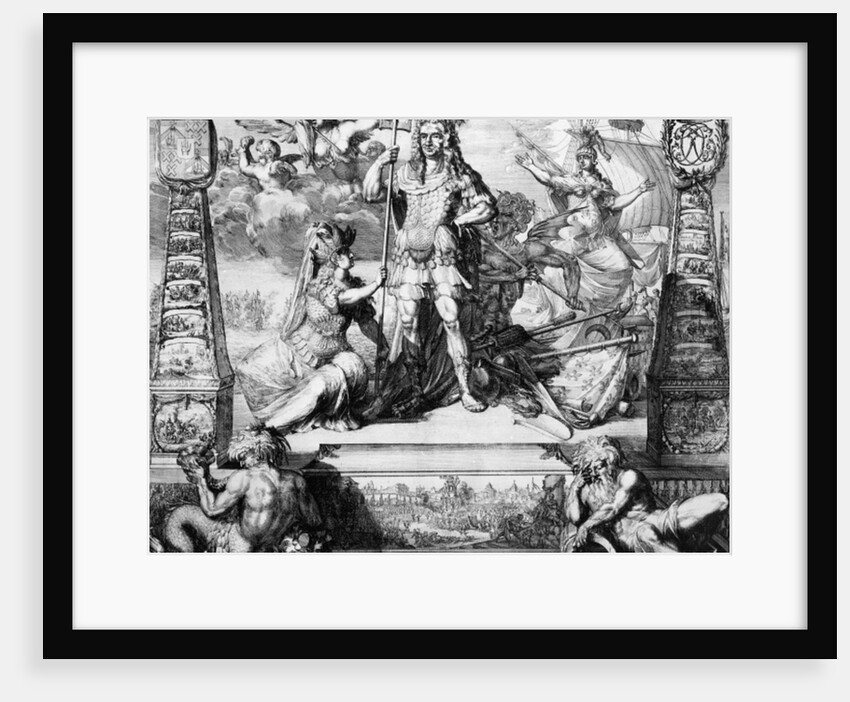 Allegorical portrait of Cornelis Tromp, 1688 by Jan van Vianen