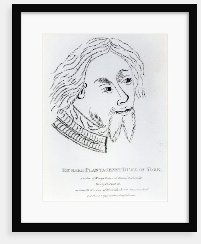 Richard of York, 3rd Duke of York, published in 1792 by English School