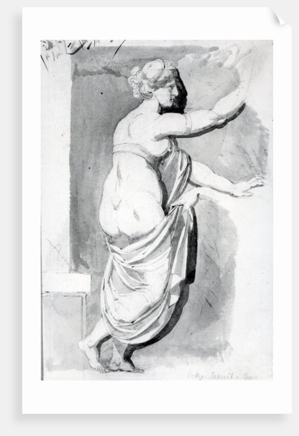 Figure study from the 'Roman Album', 1770 by Henry (1741-1825) Fuseli