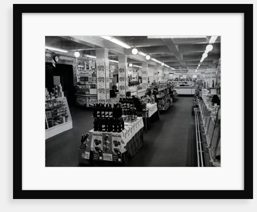 Interior of a Woolworths store, 1956 by English Photographer