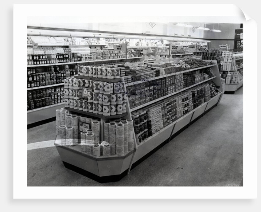Interior of a Woolworths store, 1956 by English Photographer