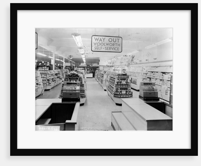 Tills, Woolworths store, 1956 by English Photographer