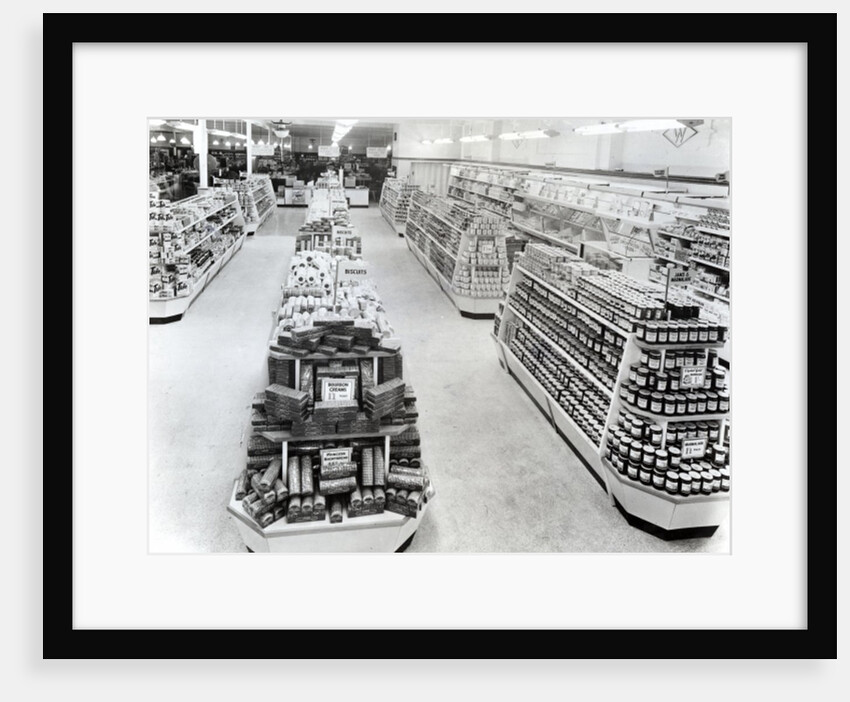 Interior of a Woolworths store, 1956 by English Photographer