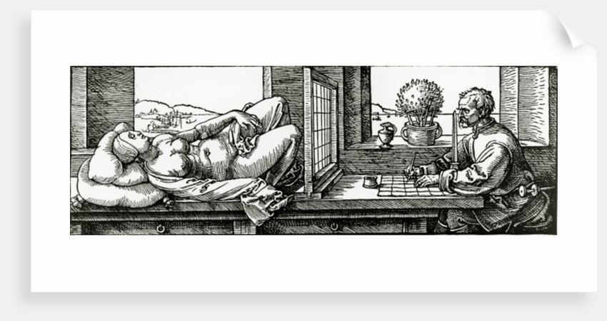 Illustration from Durer's 'Four Books on Measurement' by Albrecht Dürer or Duerer