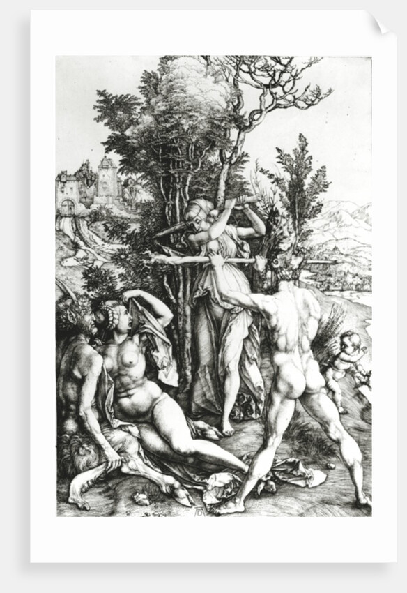 Hercules at the crossroad, 1498 by Albrecht Dürer or Duerer
