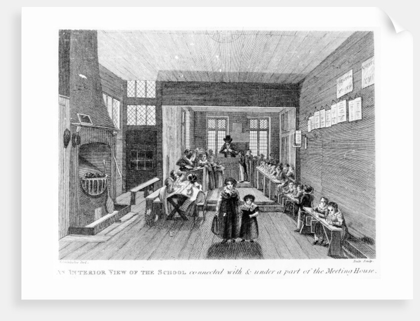 An Interior View of the School published by R. Wilkinson of 125 Fenchurch St., London, 1822 by English School