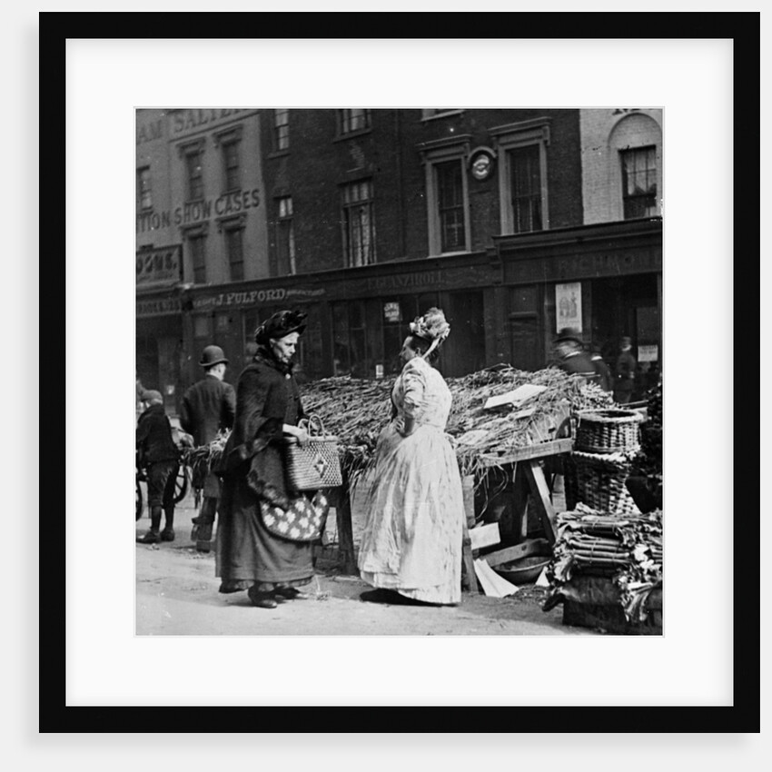 Victorian Market Scene by English Photographer