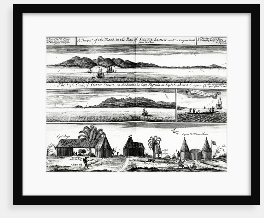 A Prospect of the Road in the Bay of Sierra Liona by Johannes Kip