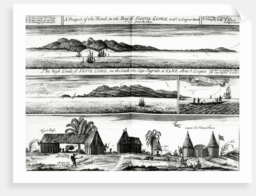 A Prospect of the Road in the Bay of Sierra Liona by Johannes Kip