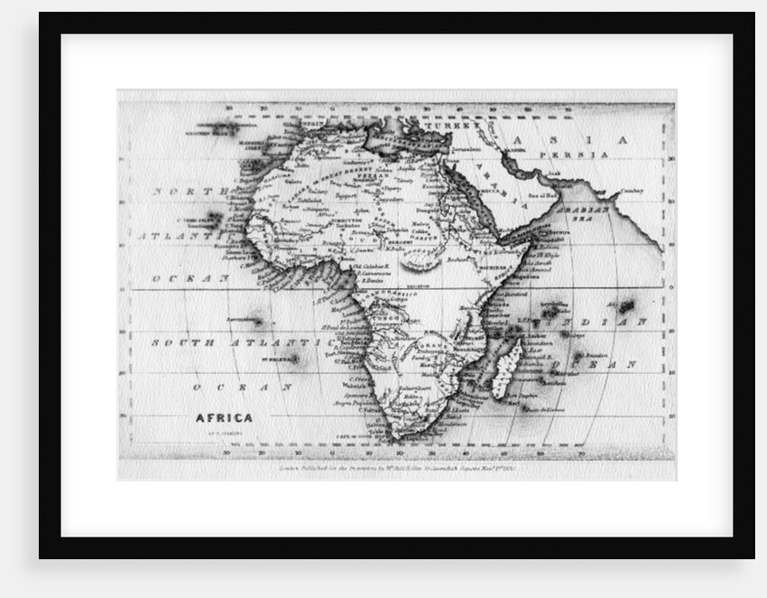 Map of Africa by English School