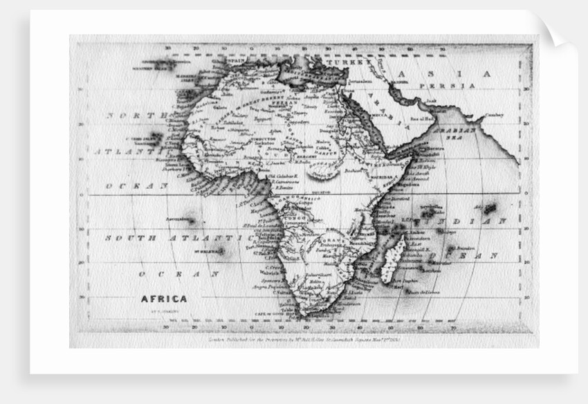 Map of Africa by English School