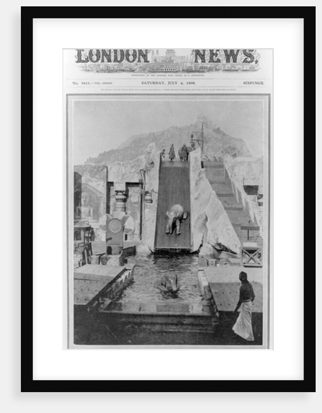 Jumbo's Joy in the Hot Weather, cover of 'The Illustrated London News', July 4th 1908 by English Photographer