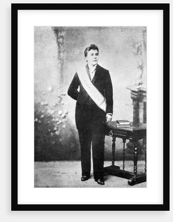 The so-called Diana Vaughan, dressed as an inspector of Palladism, c.1895 by French Photographer