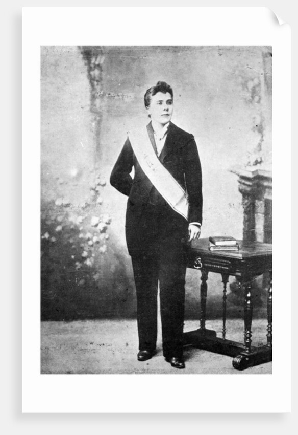 The so-called Diana Vaughan, dressed as an inspector of Palladism, c.1895 by French Photographer