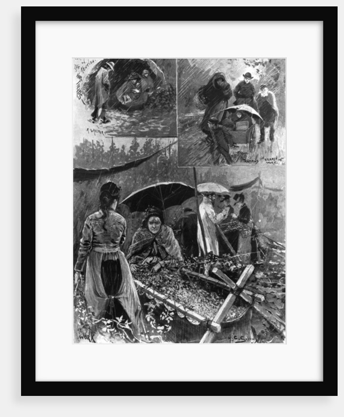 With the distressed hop-pickers in Kent by Henry Charles Seppings Wright
