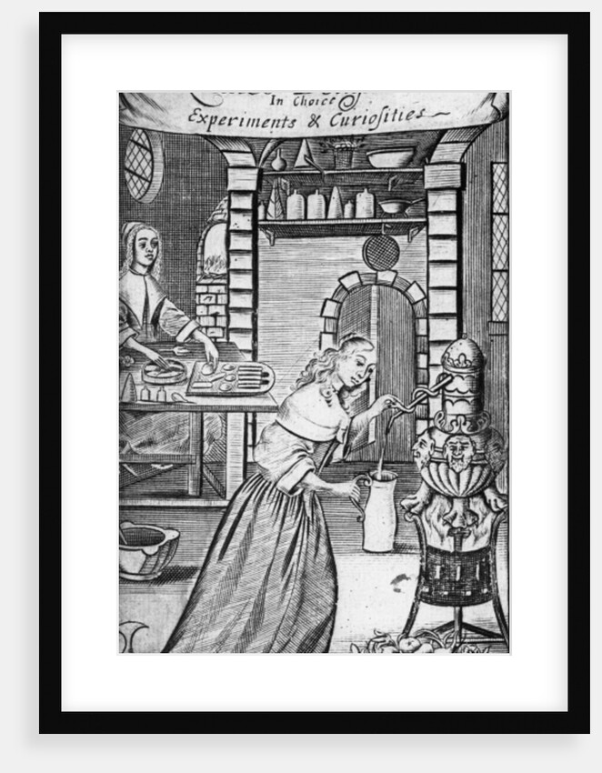 Illustration from 'The Ladies Delight in choice experiments & curiosities' by Hannah Woolley, 1672 by English School