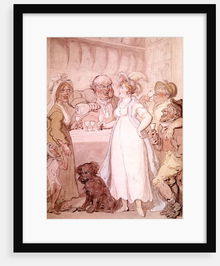 A Gin Shop, c.1808-09 by Thomas Rowlandson