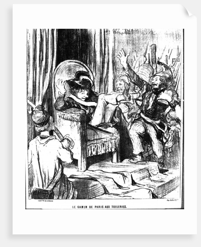 The Paris Urchin in the Tuileries by Honore Daumier