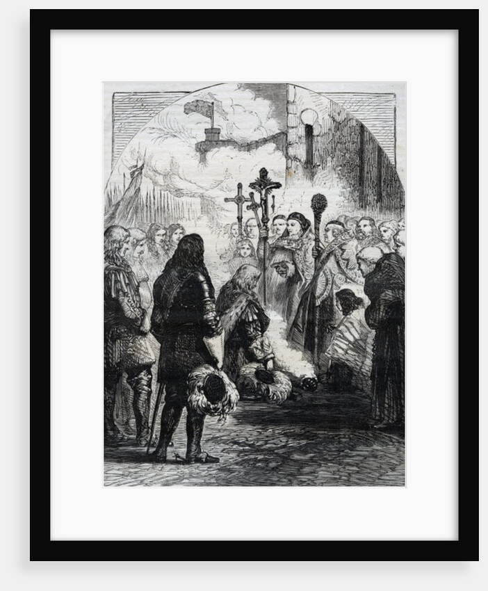 Reception of James II in Dublin, published in 'Cassell's Illustrated History of England, vol IV', 1874 by English School