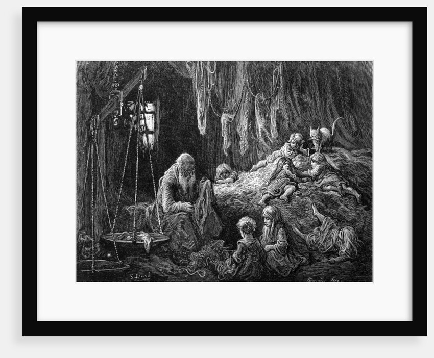 The Rag Merchant's Home - Coulston Street - Whitechapel by Gustave Dore
