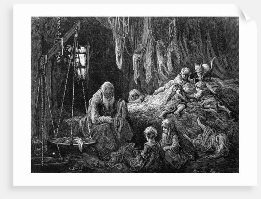The Rag Merchant's Home - Coulston Street - Whitechapel by Gustave Dore