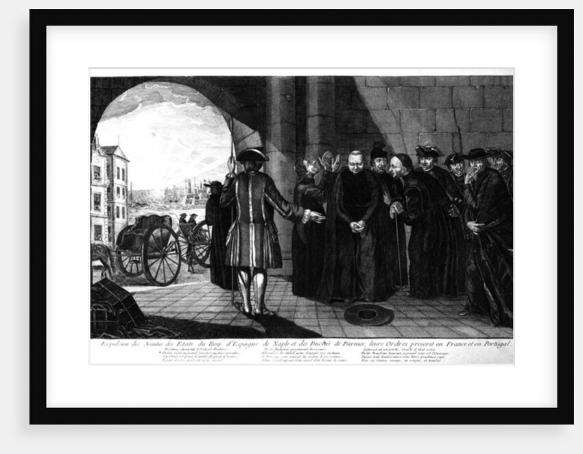 The Expulsion of the Jesuits from the Kingdoms of Spain and Naples and the Duchy of Parma; their Orders banned in France and Portugal, c.1770s by French School