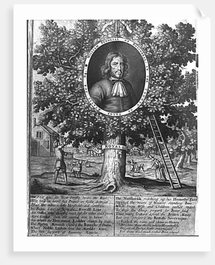 William Pendrill and the Boscobel Oak, c.1700 by English School