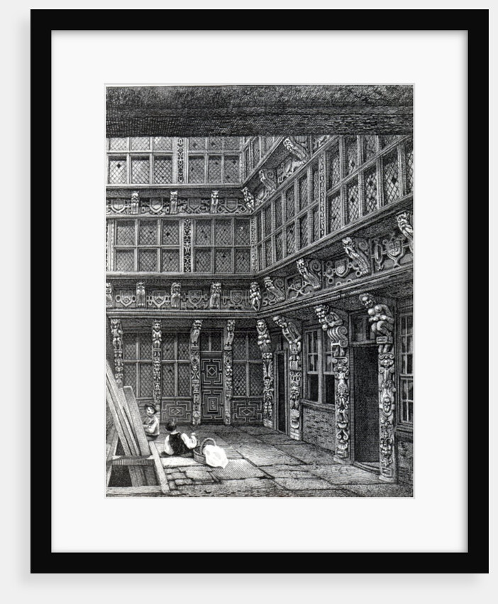 A Magnificent Mansion lately standing in Hart Street, Crutched Friars, published in Smith's 'Ancient Topography of London', 1815 by John Thomas Smith