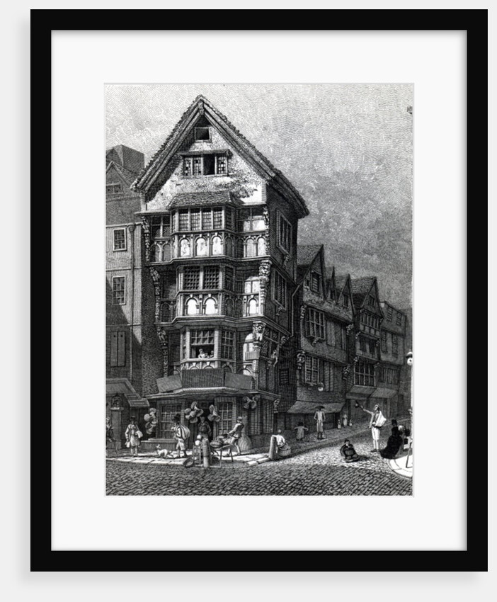Houses Lately Standing on the West Corner of Chancery Lane, Fleet Street, published in 1812 by John Thomas Smith