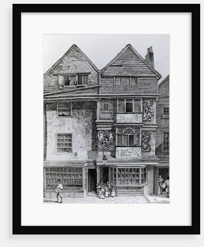 Houses on the South Side of a Street called London Wall, published 1812 by John Thomas Smith