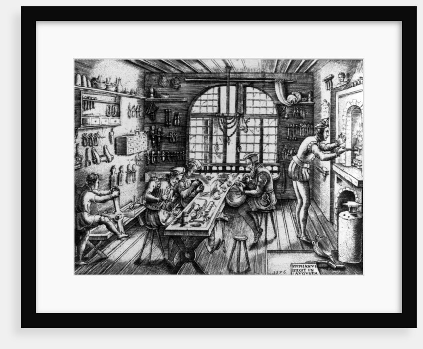 A Goldsmith's Workshop by Etienne Delaune
