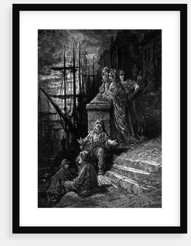 A Waterman's Family by Gustave (after) Dore