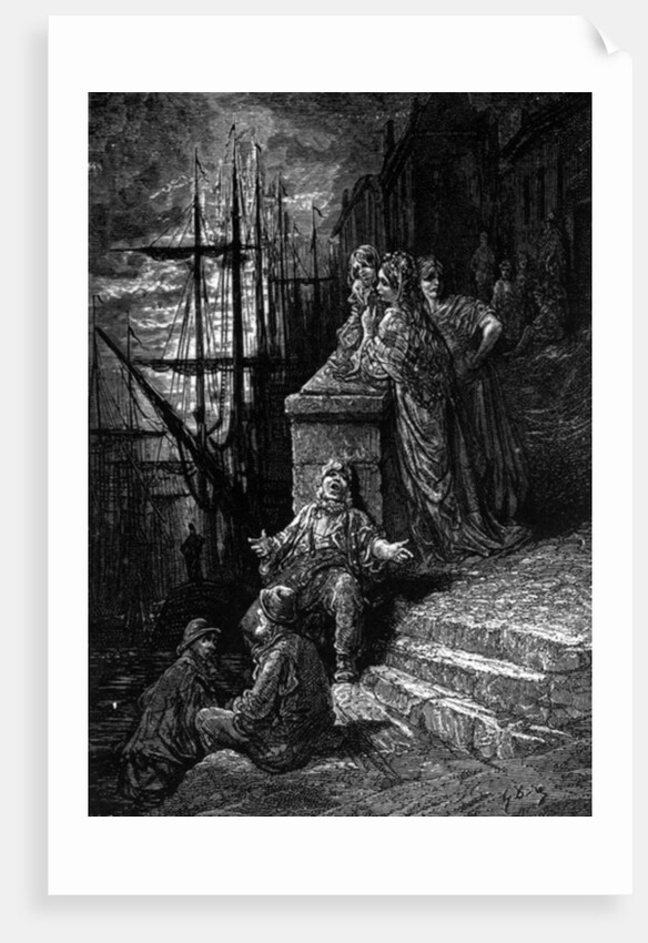 A Waterman's Family by Gustave (after) Dore