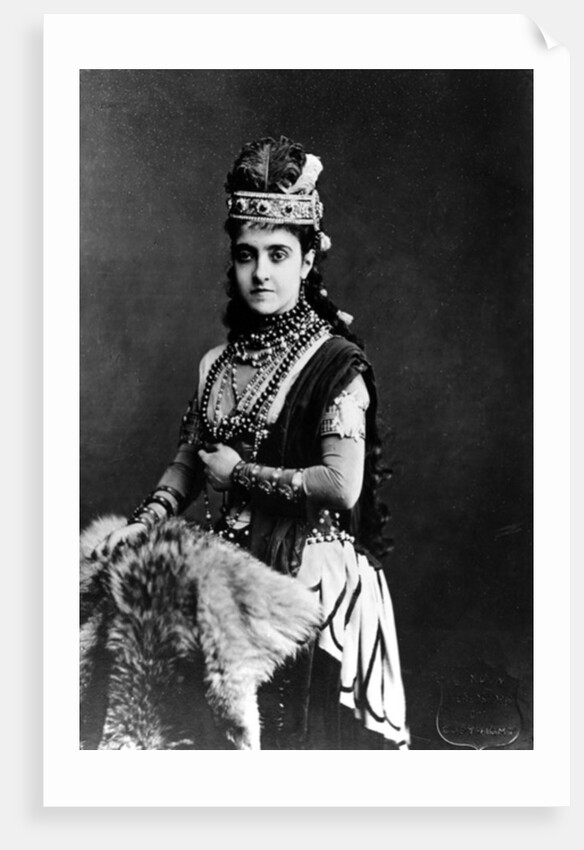 Adelina Patti in the role of Aida, 1876 by English Photographer