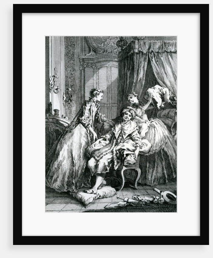 A Scene from 'Le Malade Imaginaire' by Moliere by Francois Boucher