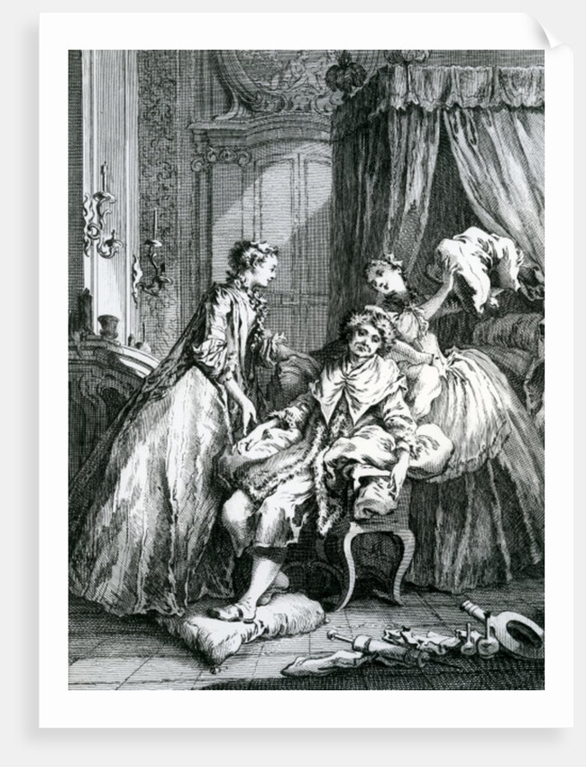 A Scene from 'Le Malade Imaginaire' by Moliere by Francois Boucher
