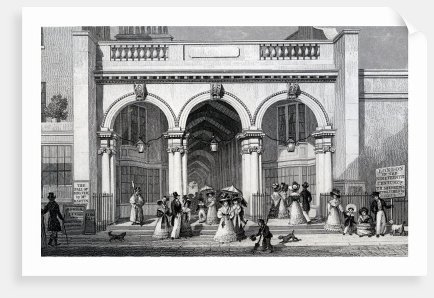Burlington Arcade, Picadilly by Thomas Hosmer Shepherd