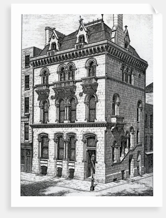 Crown Life Office, Dublin, published in 'The Architect ix', 1873 by Irish School