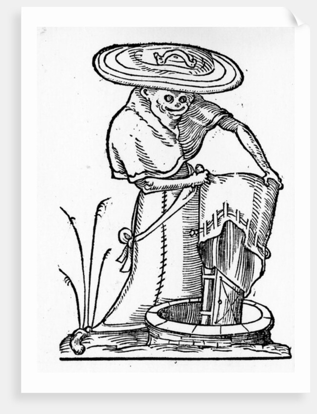 Illustration from 'The Humorous Dreams of Pantagruel' by Francois Desprez, published 1565 by Francois Desprez