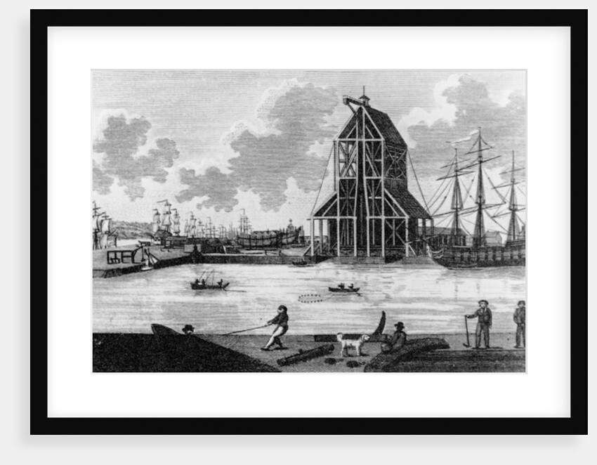 View of Mr Perry's Dock at Blackwall, c.1789 by English School