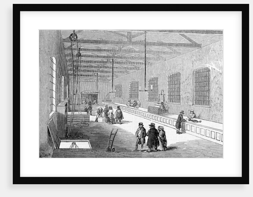 New Foreign Baggage Warehouse, St. Katherine's Docks, published in 'The Illustrated London News', October 25 1845 by English School