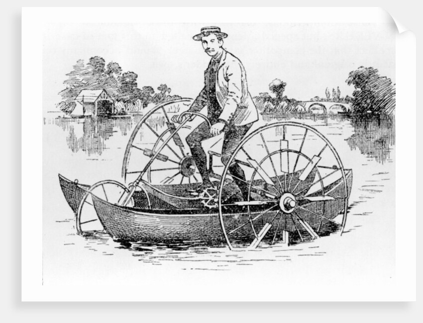 The Cycle in Use on the Water, c.1870-90 by English School