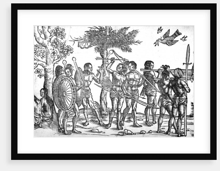 Der Kunig von Gutzin, print made by George Glockendon, 1511 by Hans Burgkmair