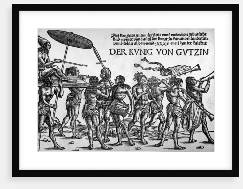Der Kunig von Gutzin, print made by Georg Glockendon, 1511 by Hans Burgkmair