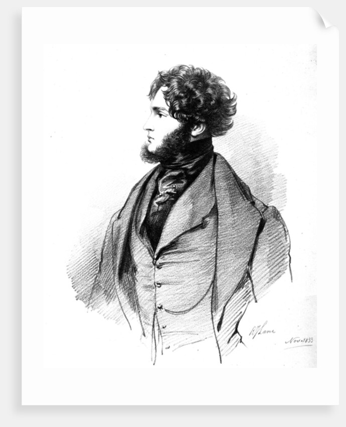 Alfred Guillaume Gabriel, Comte d'Orsay, 1833 by Richard James Lane