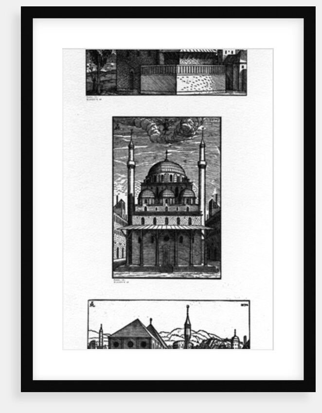 Streets and mosques in Constantinople, 1570 by Melchior Lorck