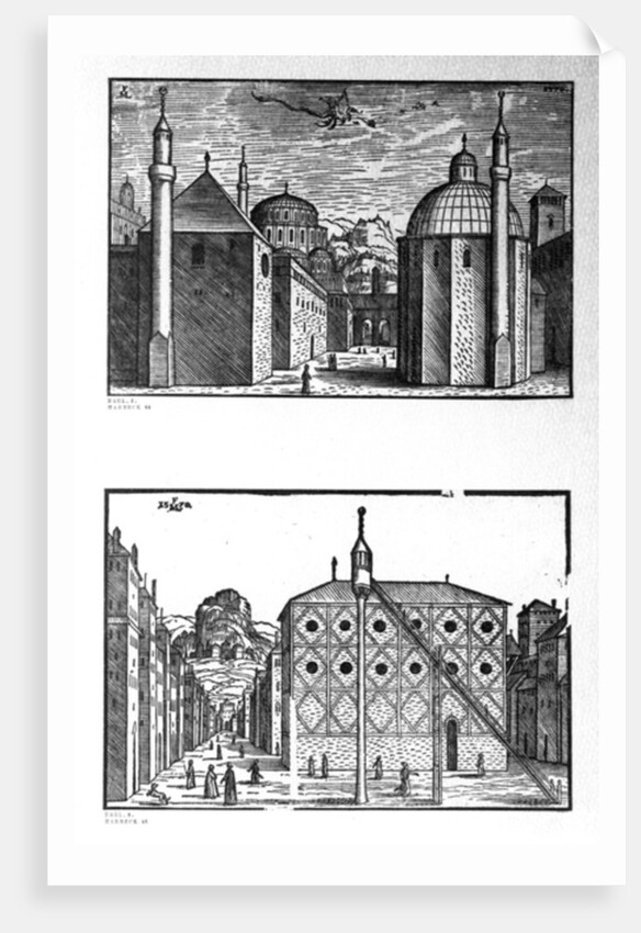 Streets and mosques of Constantinople, 1570 by Melchior Lorck