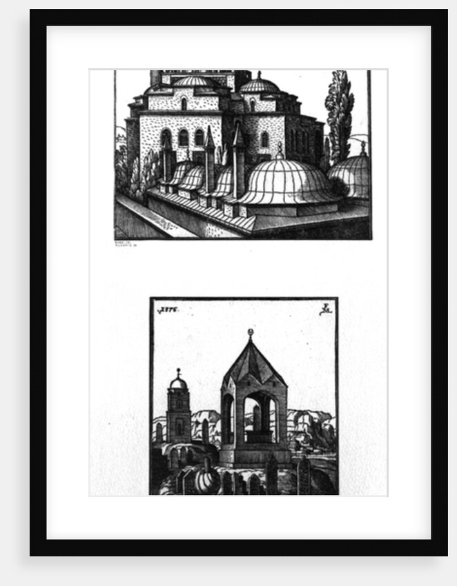 The Atik Ali Pasha mosque and a cemetery in Constantinople, 1576 by Melchior Lorck