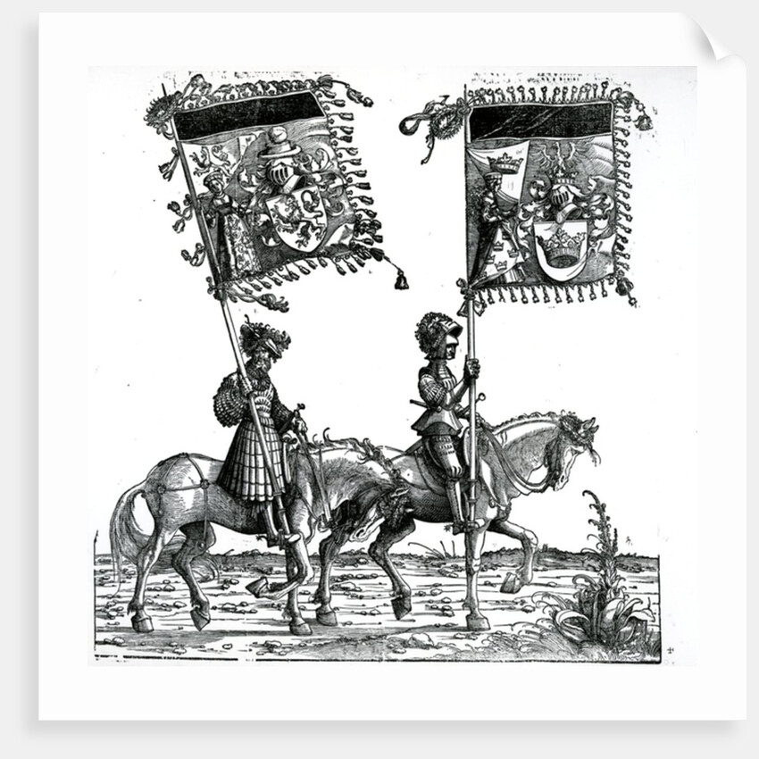 Two Knights by Hans Burgkmair