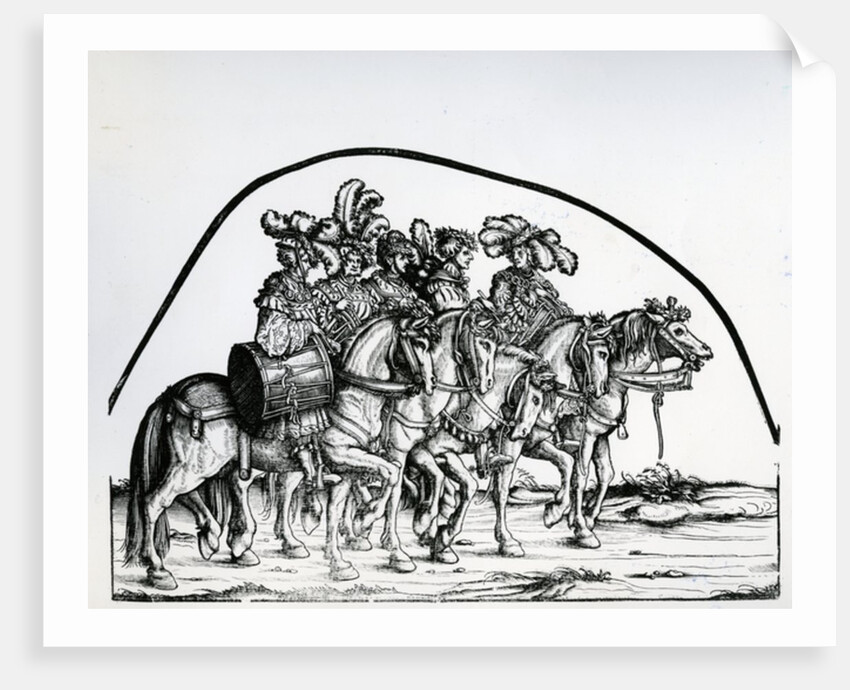 A Group of Drummers by Hans Burgkmair